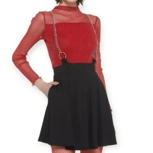 Black Dress with Chain Detail